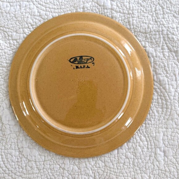 Dinner Plate America Pfaltzgraff Flower Basket 10.25" MAFA Folk Art Quilt design - Picture 2 of 3